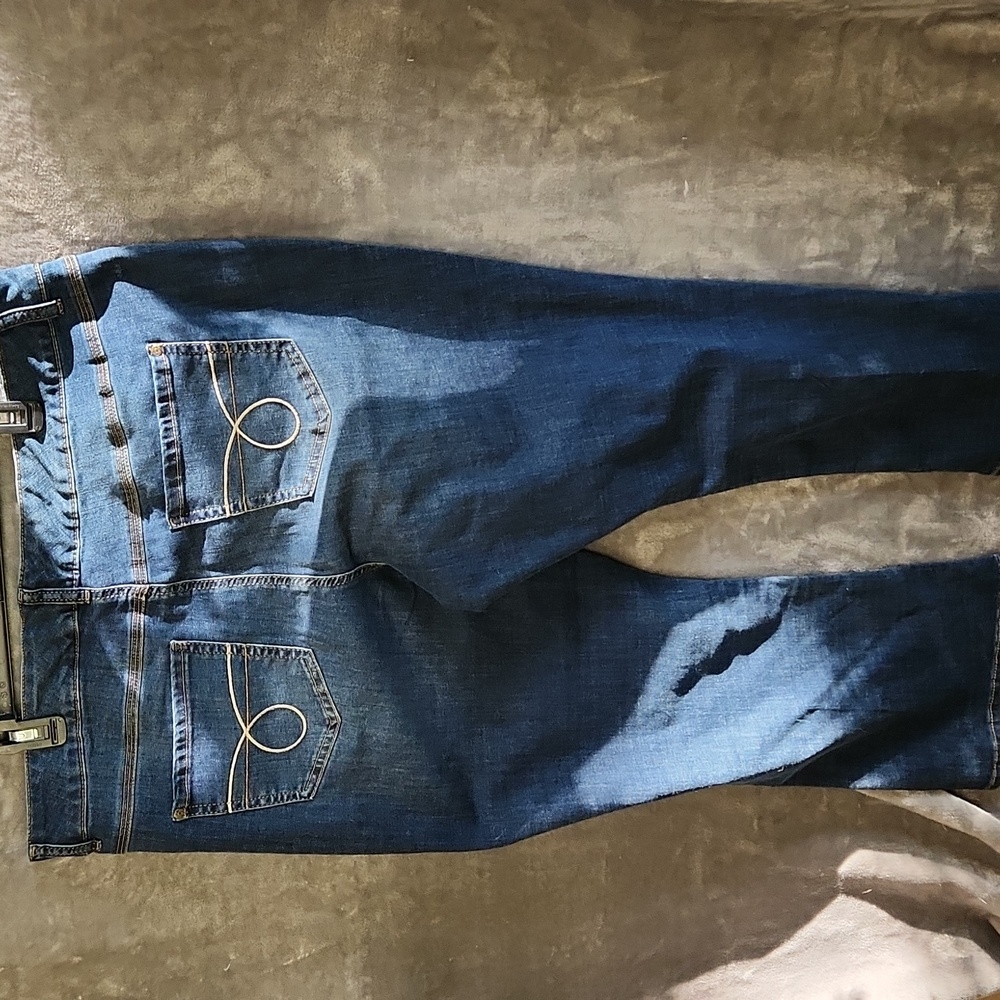 Women's EST. 1946 Denim Hi-rise Blue Jeans. Size 22W - Picture 5 of 8